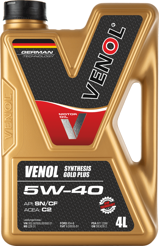 OLEJ_SILNIKOWY_VENOL SYNTHESIS GOLD PLUS SN CF 5W40 C2_4L